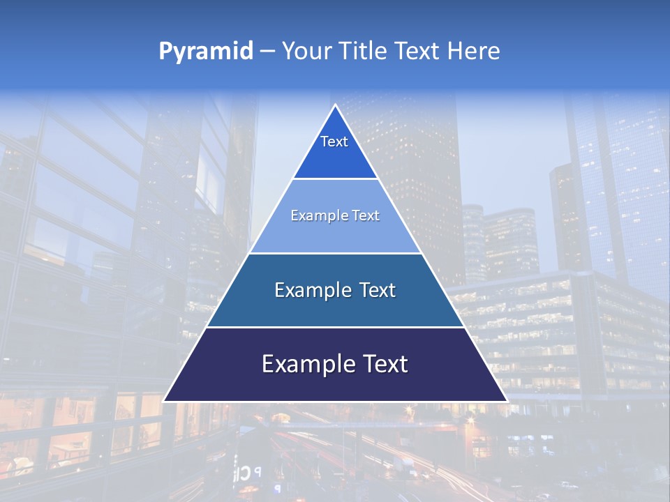 Building Night Skyscraper PowerPoint Template
