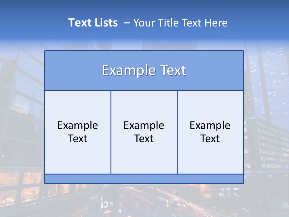 Building Night Skyscraper PowerPoint Template