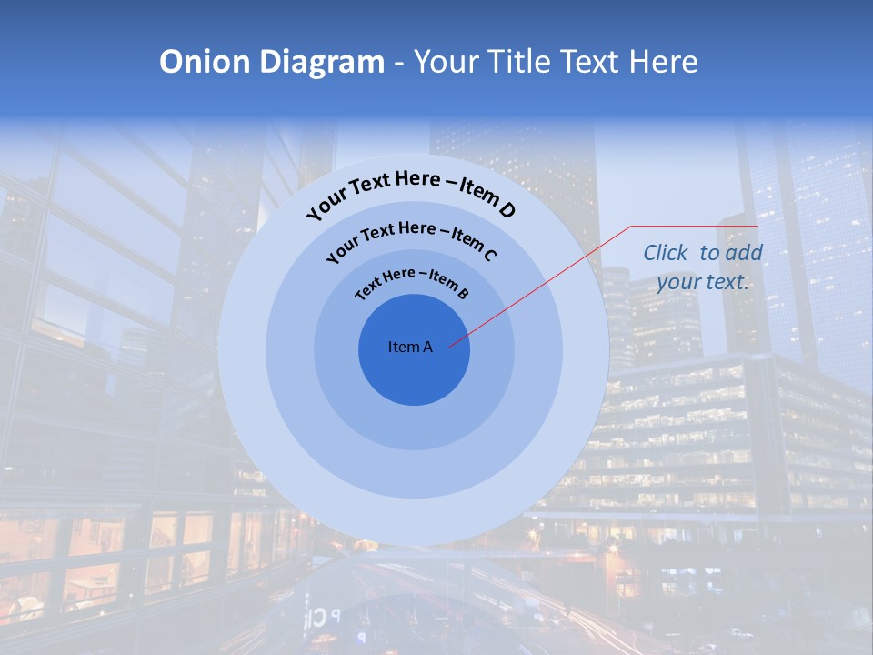 Building Night Skyscraper PowerPoint Template