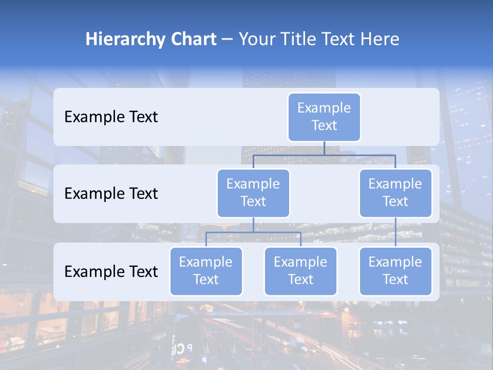 Building Night Skyscraper PowerPoint Template