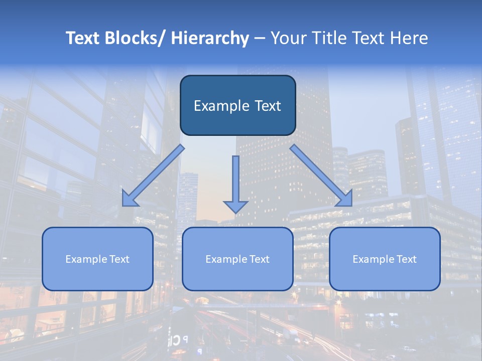 Building Night Skyscraper PowerPoint Template