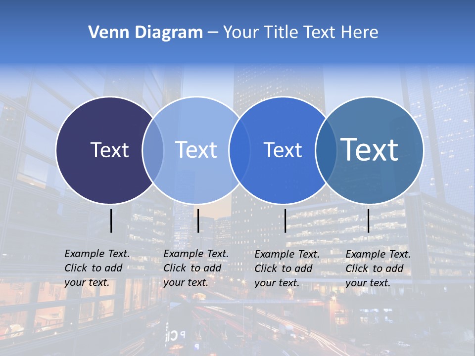 Building Night Skyscraper PowerPoint Template