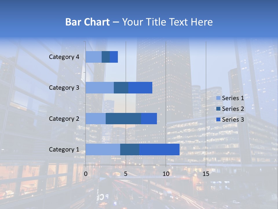 Building Night Skyscraper PowerPoint Template