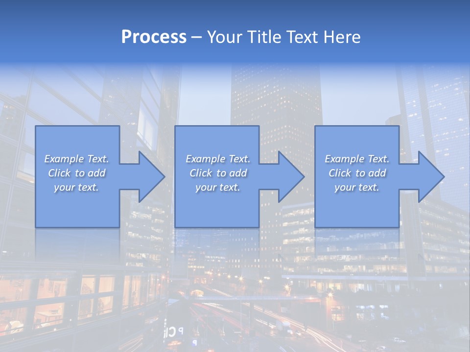 Building Night Skyscraper PowerPoint Template