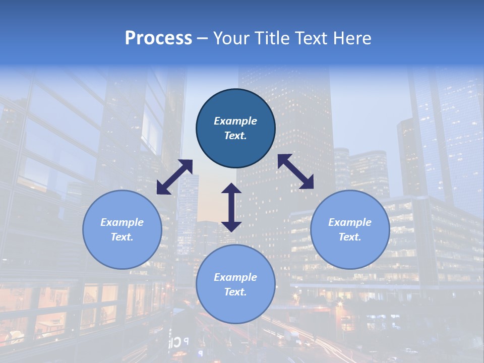 Building Night Skyscraper PowerPoint Template