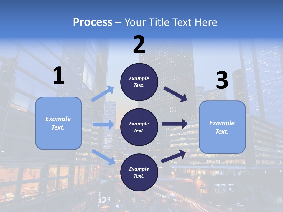 Building Night Skyscraper PowerPoint Template