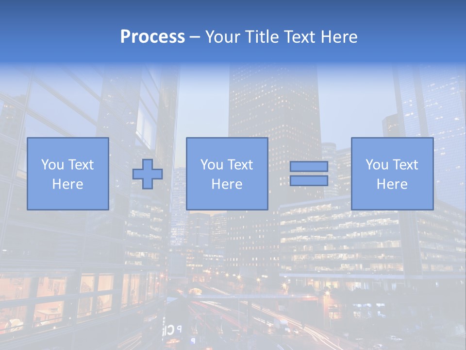 Building Night Skyscraper PowerPoint Template