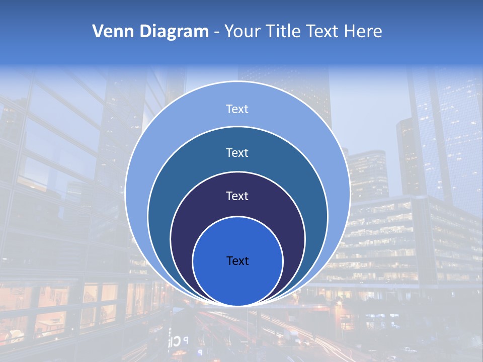 Building Night Skyscraper PowerPoint Template