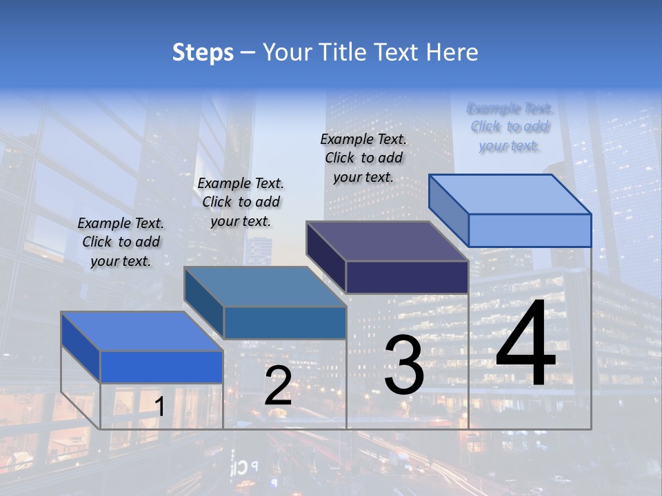 Building Night Skyscraper PowerPoint Template