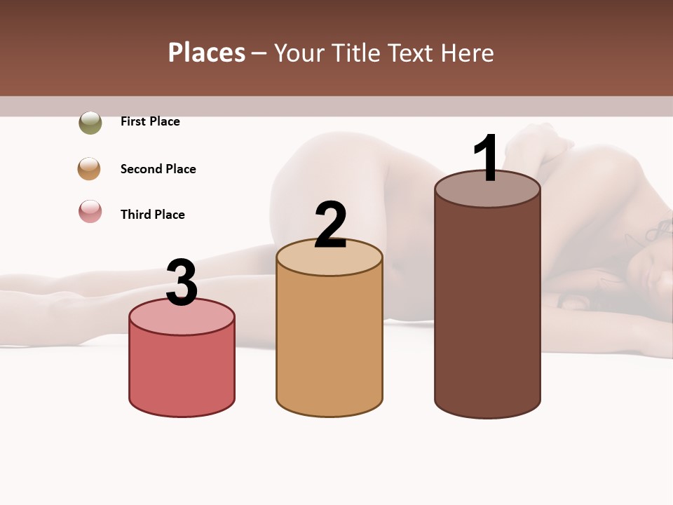 Caucasian Sensuality Pretty PowerPoint Template