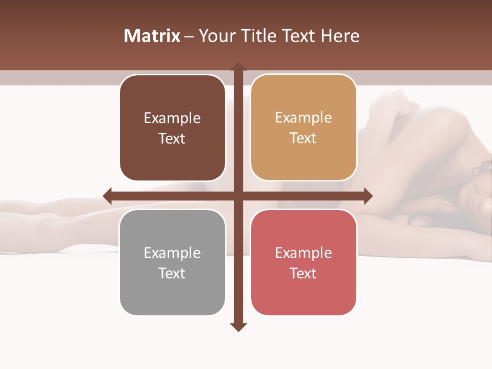 Caucasian Sensuality Pretty PowerPoint Template