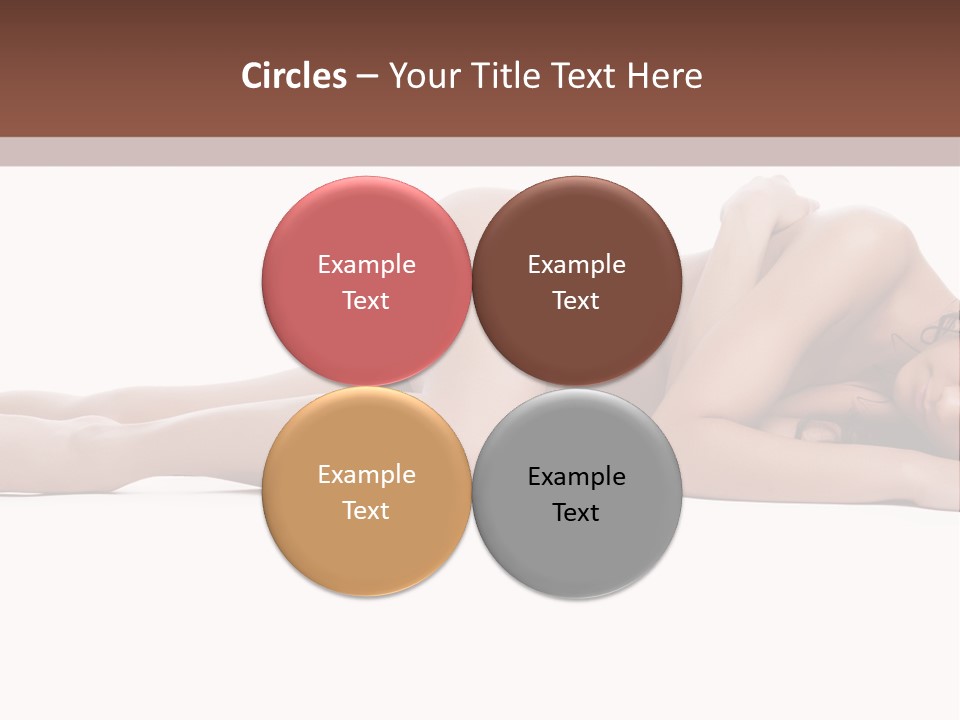 Caucasian Sensuality Pretty PowerPoint Template