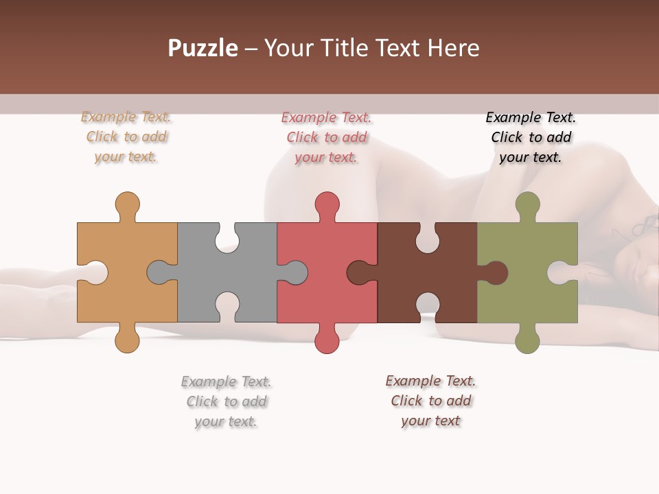 Caucasian Sensuality Pretty PowerPoint Template