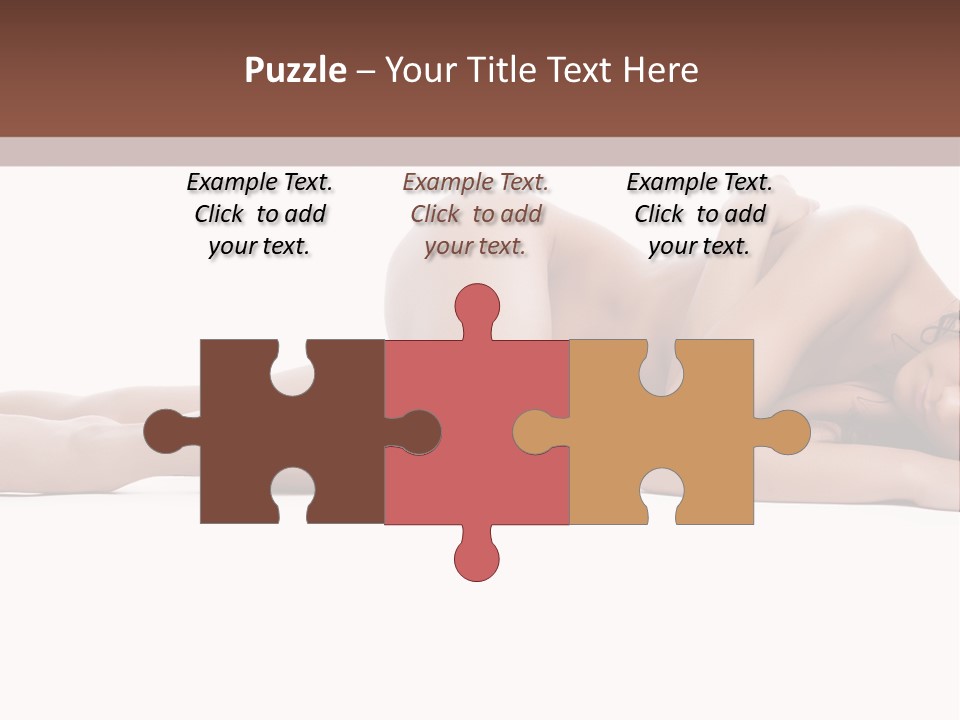 Caucasian Sensuality Pretty PowerPoint Template