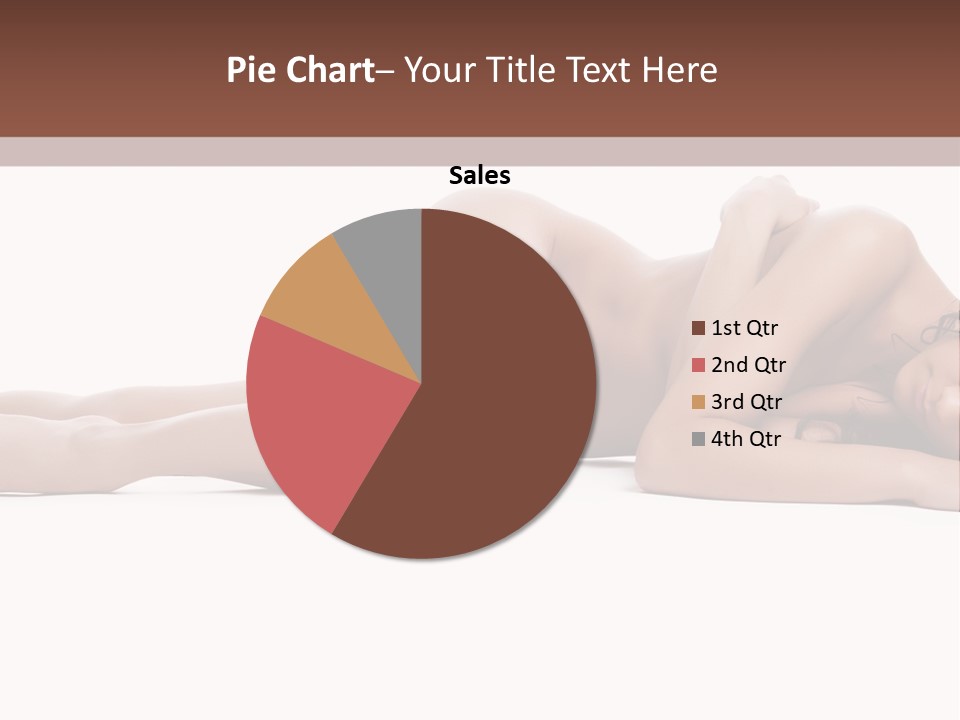 Caucasian Sensuality Pretty PowerPoint Template