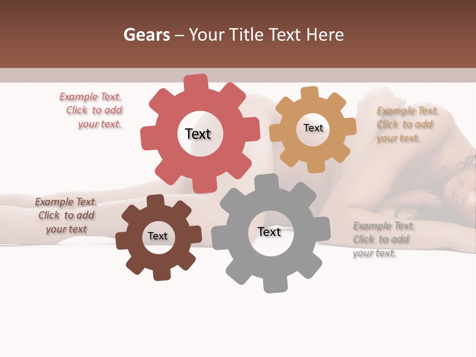 Caucasian Sensuality Pretty PowerPoint Template