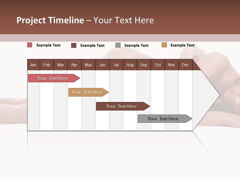 Caucasian Sensuality Pretty PowerPoint Template