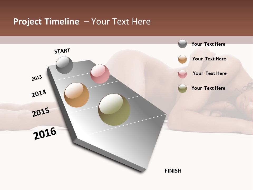 Caucasian Sensuality Pretty PowerPoint Template
