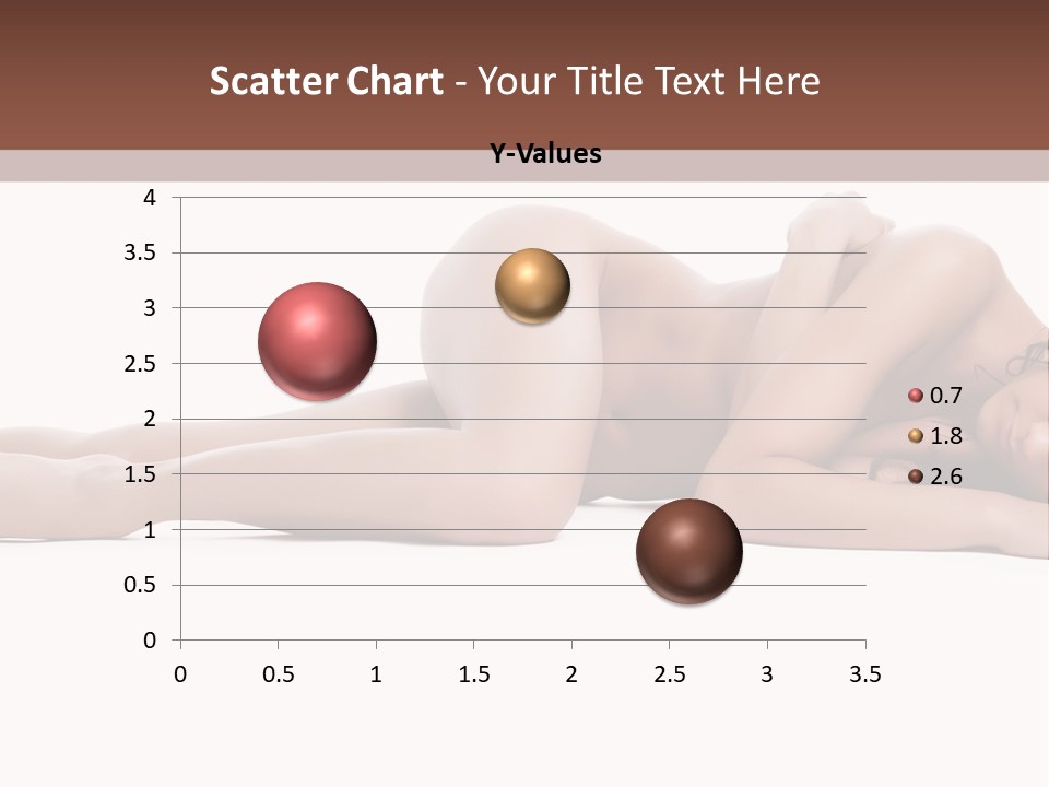 Caucasian Sensuality Pretty PowerPoint Template