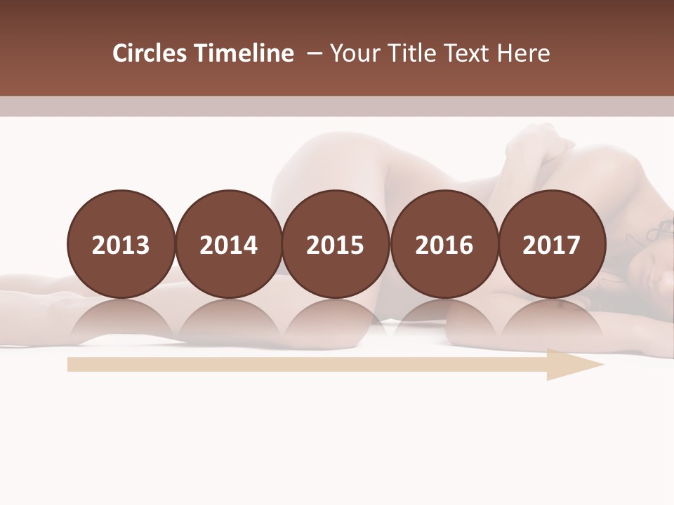 Caucasian Sensuality Pretty PowerPoint Template