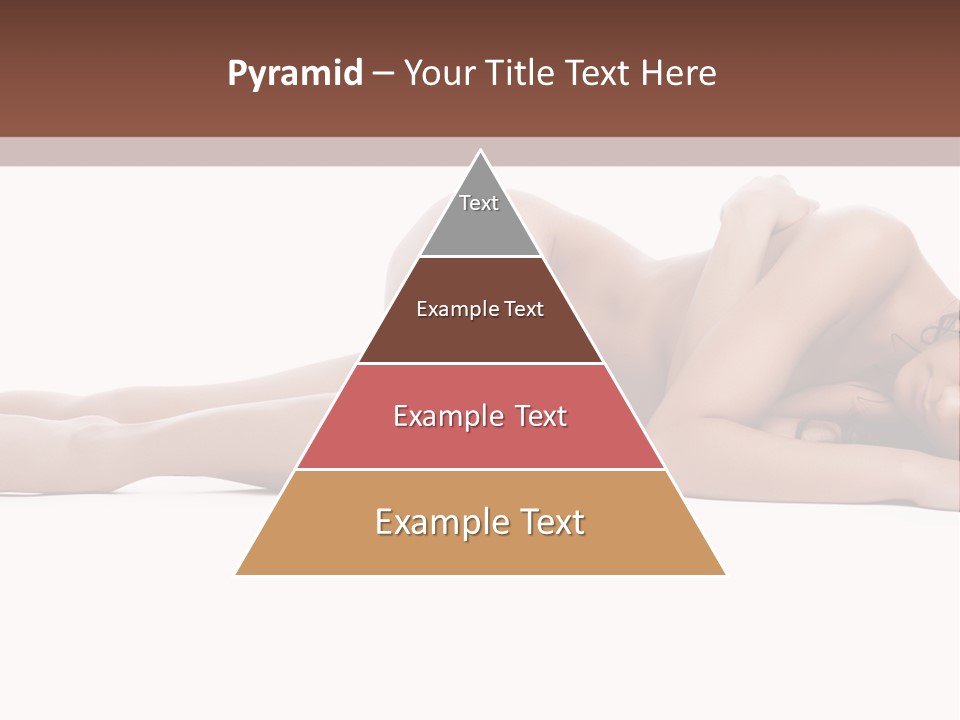 Caucasian Sensuality Pretty PowerPoint Template