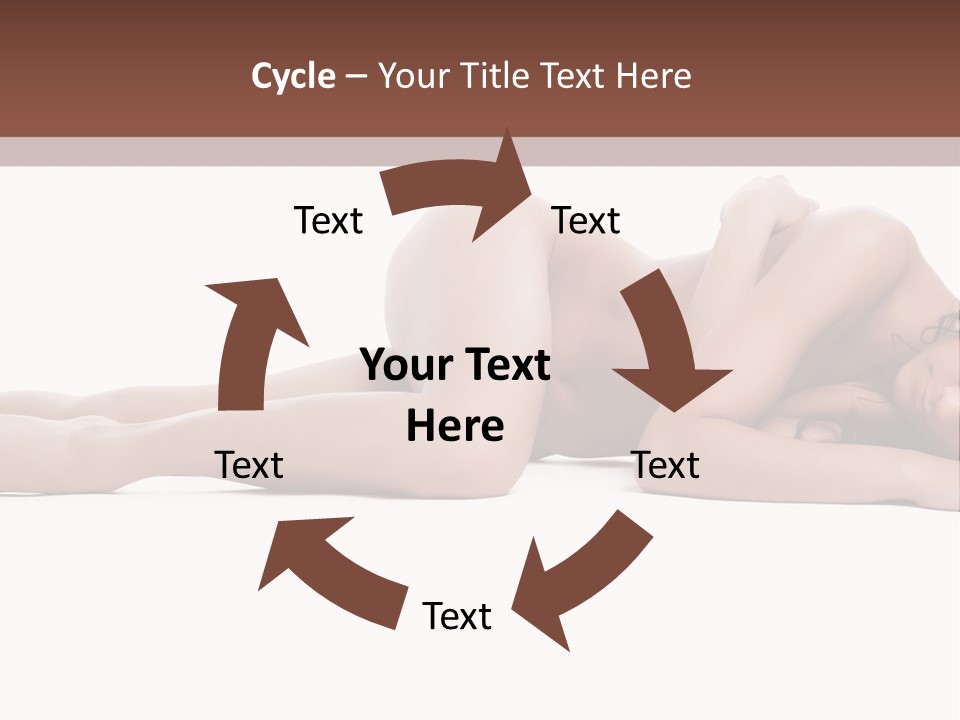 Caucasian Sensuality Pretty PowerPoint Template