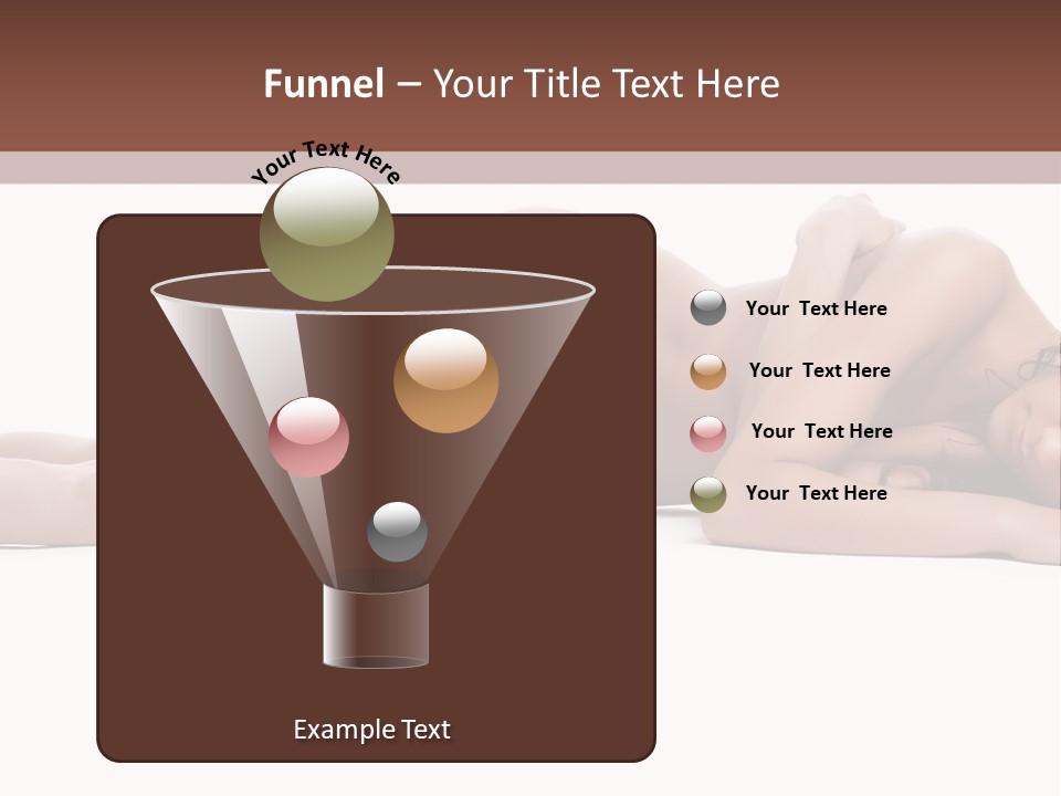 Caucasian Sensuality Pretty PowerPoint Template