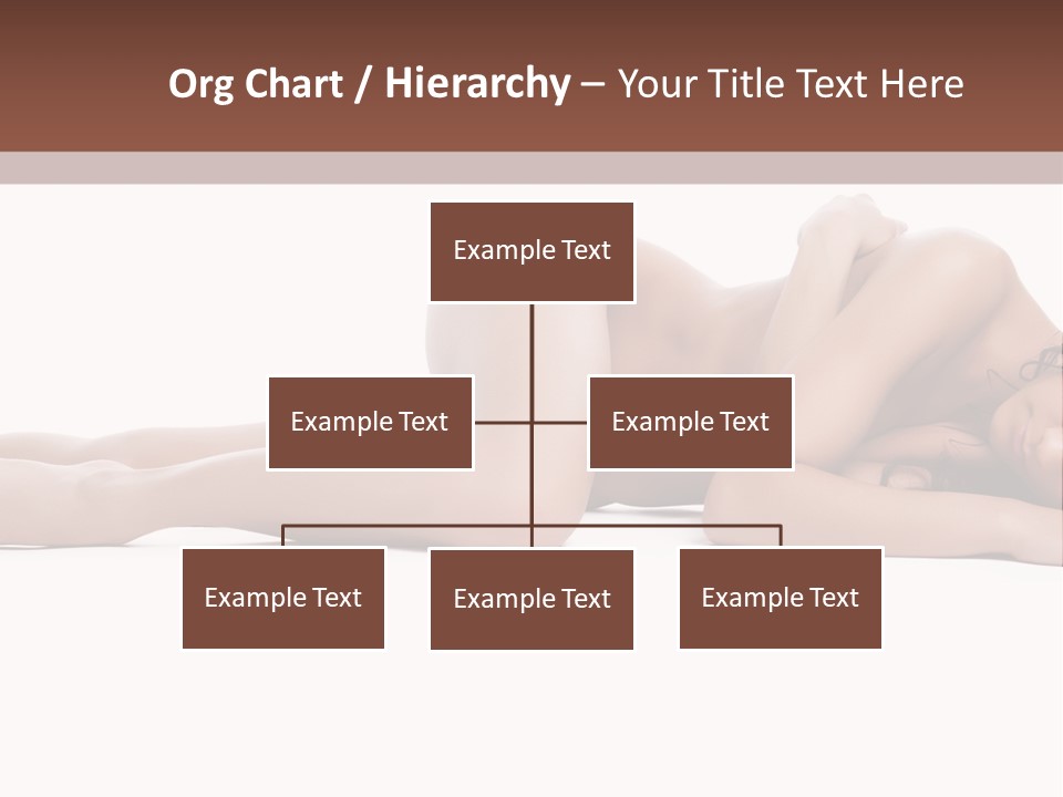 Caucasian Sensuality Pretty PowerPoint Template