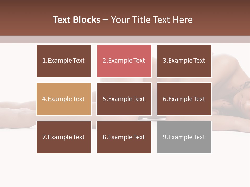 Caucasian Sensuality Pretty PowerPoint Template