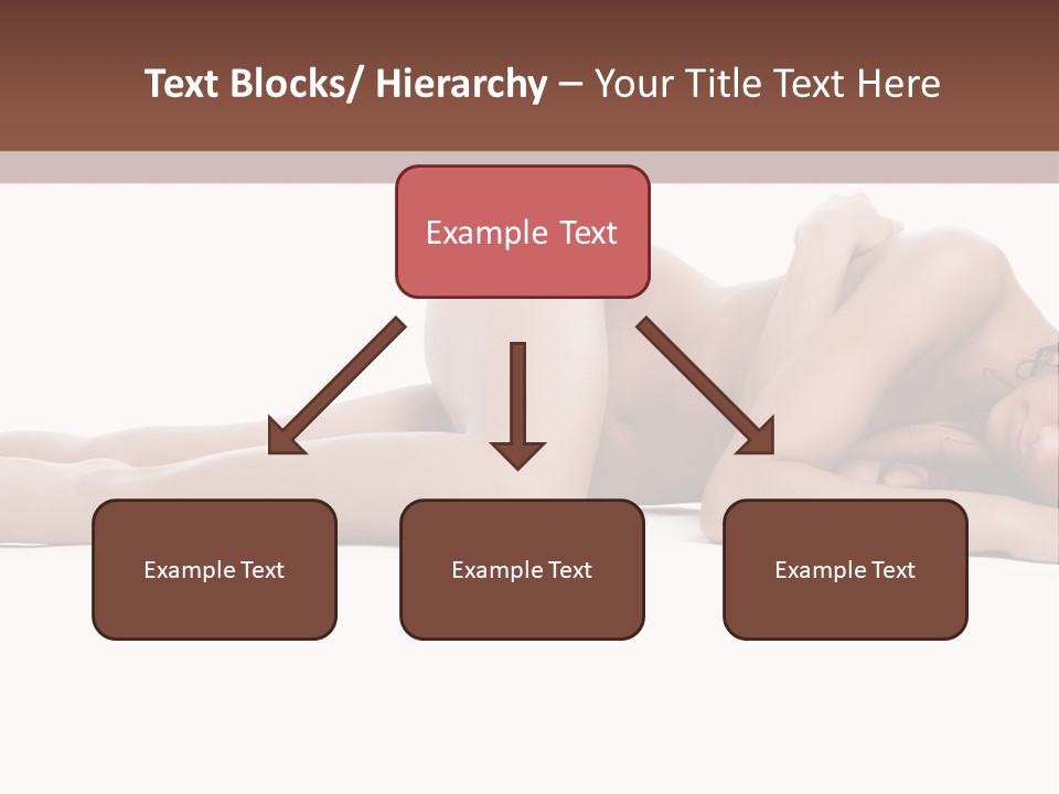 Caucasian Sensuality Pretty PowerPoint Template