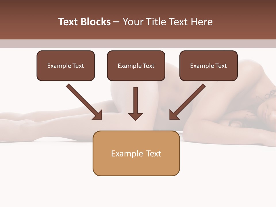 Caucasian Sensuality Pretty PowerPoint Template