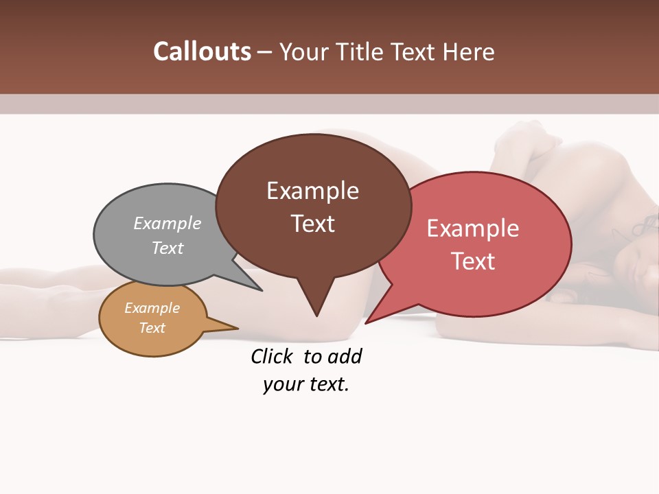 Caucasian Sensuality Pretty PowerPoint Template