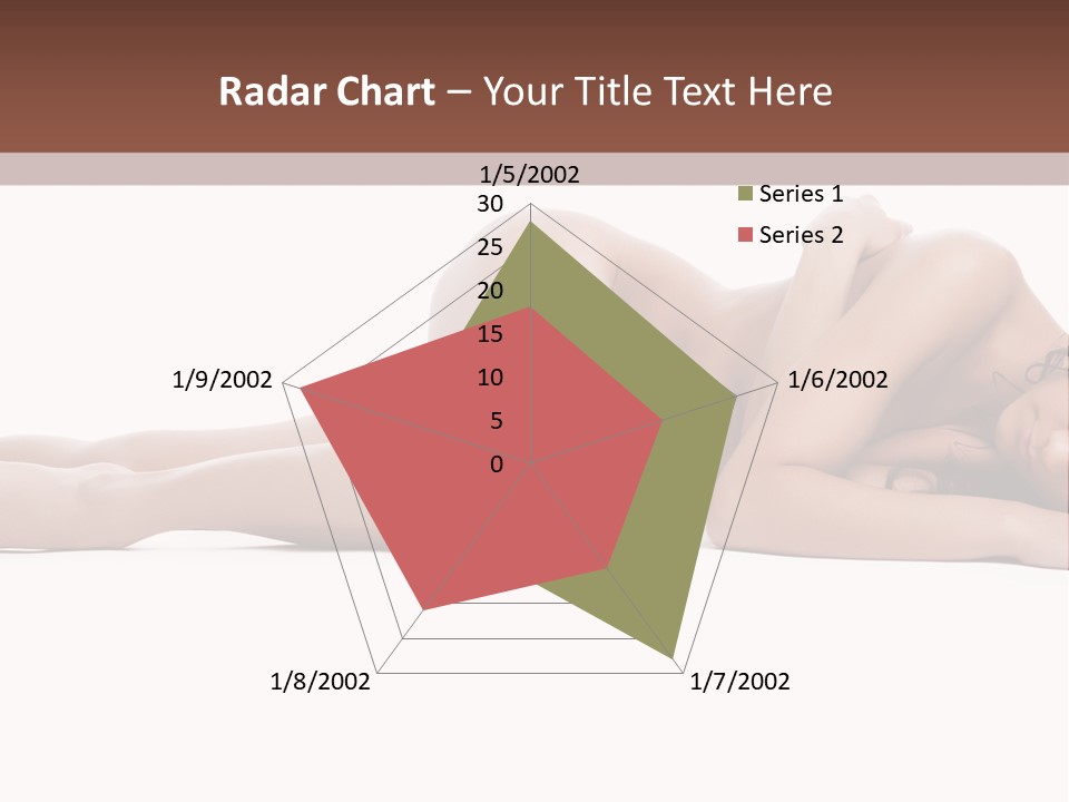 Caucasian Sensuality Pretty PowerPoint Template