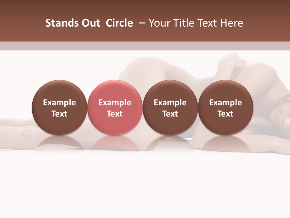 Caucasian Sensuality Pretty PowerPoint Template