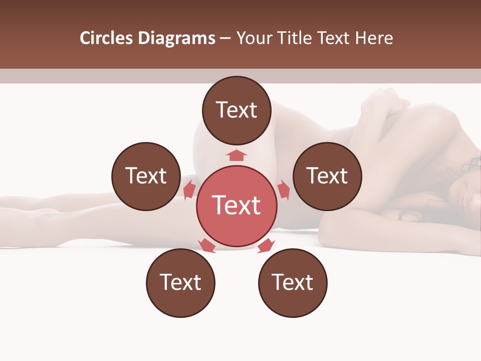 Caucasian Sensuality Pretty PowerPoint Template