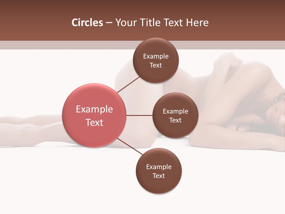 Caucasian Sensuality Pretty PowerPoint Template