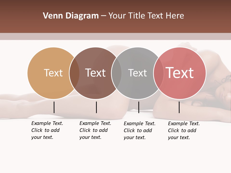 Caucasian Sensuality Pretty PowerPoint Template