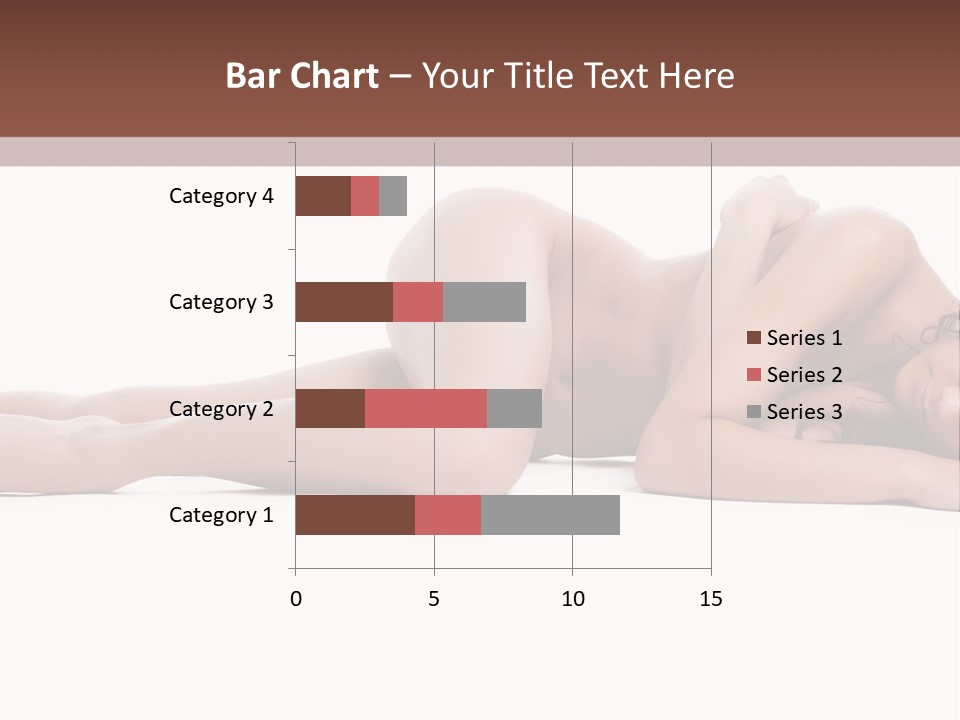 Caucasian Sensuality Pretty PowerPoint Template