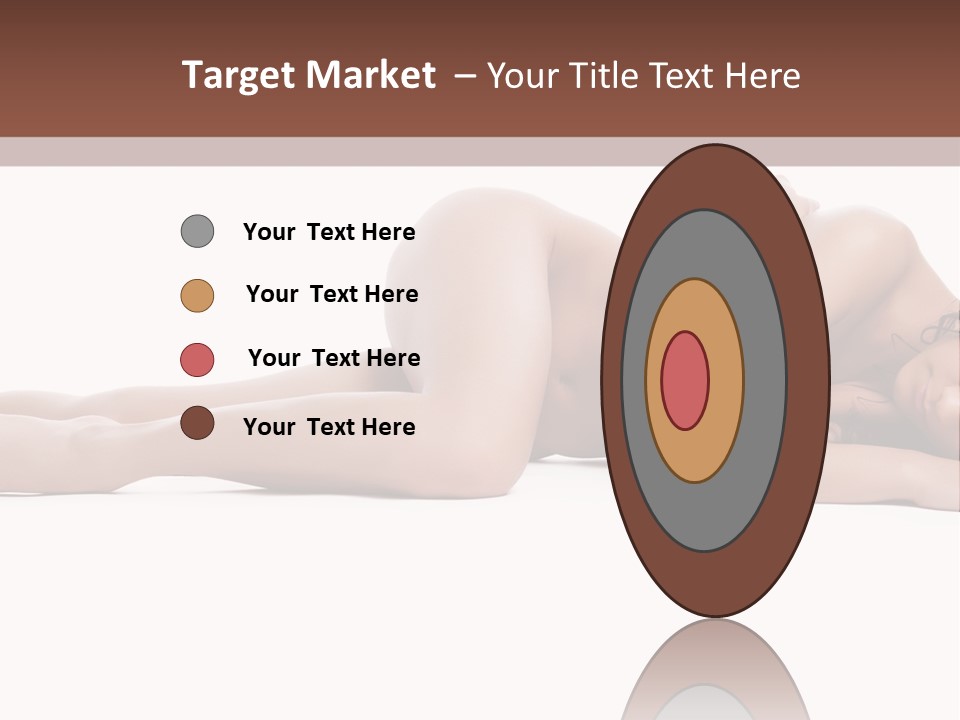 Caucasian Sensuality Pretty PowerPoint Template