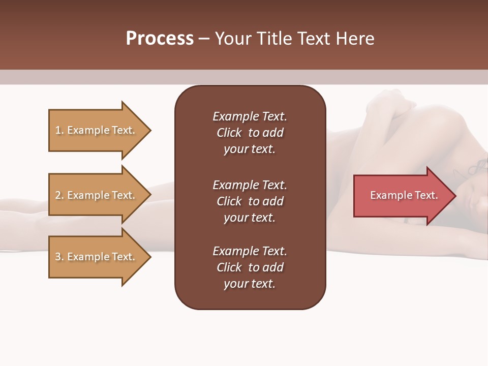 Caucasian Sensuality Pretty PowerPoint Template