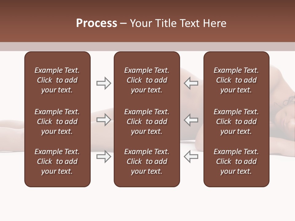 Caucasian Sensuality Pretty PowerPoint Template