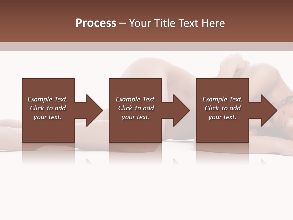 Caucasian Sensuality Pretty PowerPoint Template