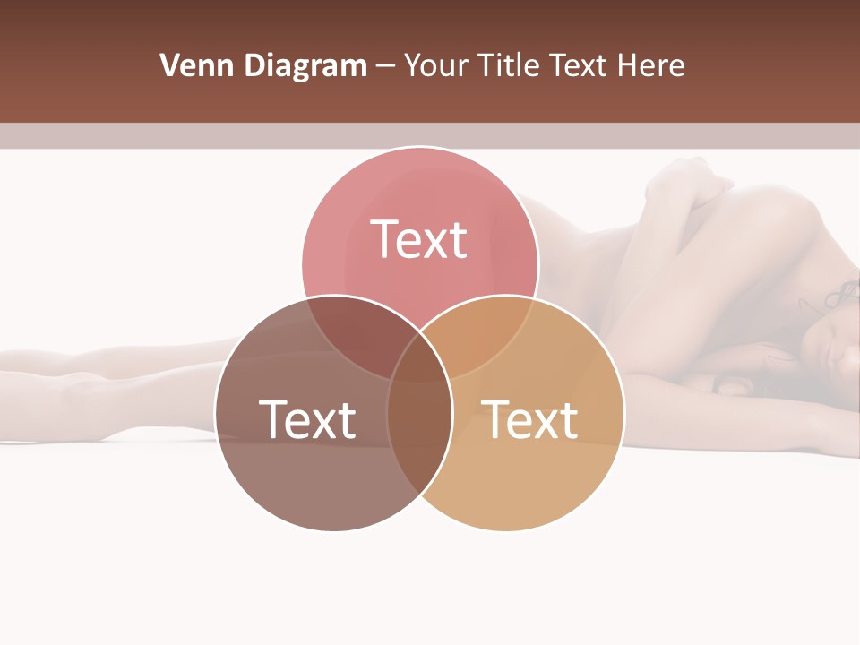 Caucasian Sensuality Pretty PowerPoint Template