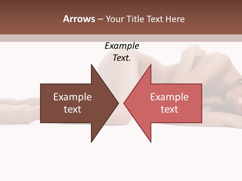 Caucasian Sensuality Pretty PowerPoint Template