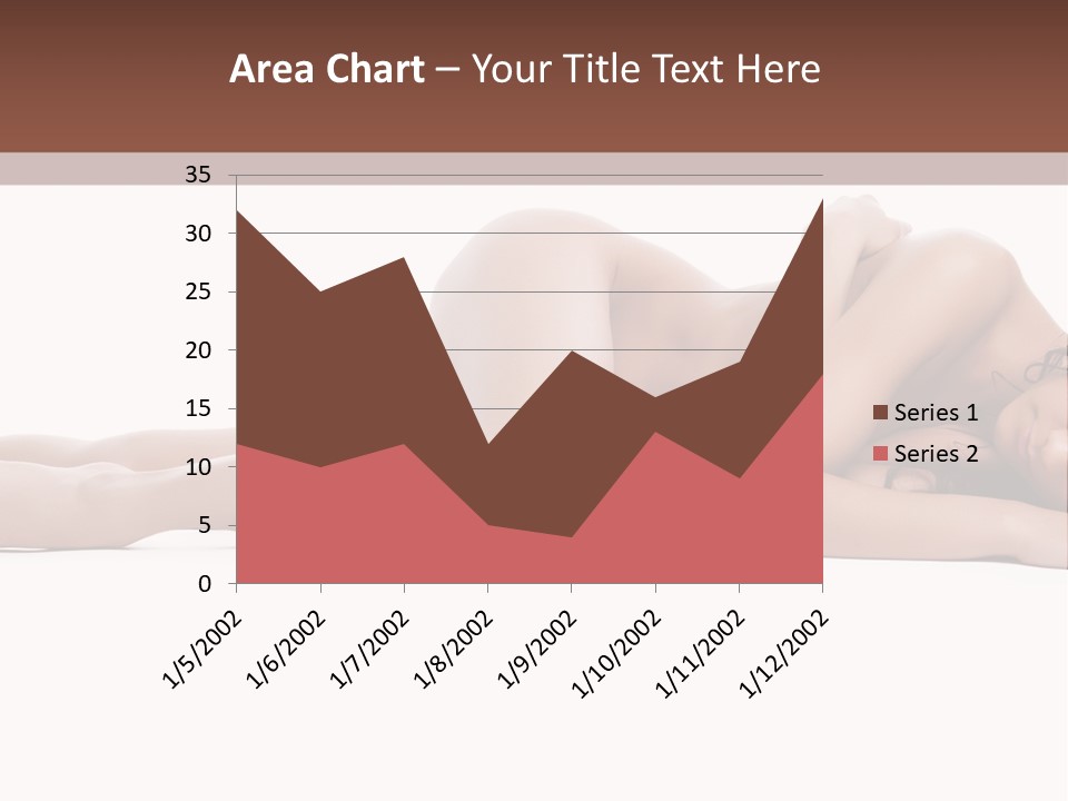 Caucasian Sensuality Pretty PowerPoint Template