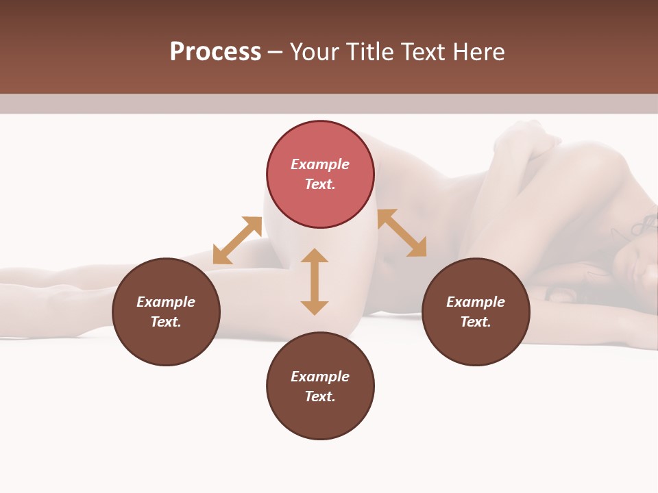 Caucasian Sensuality Pretty PowerPoint Template