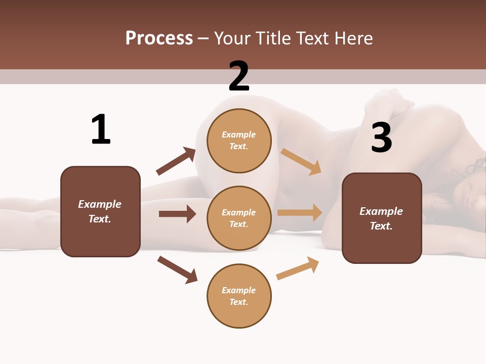 Caucasian Sensuality Pretty PowerPoint Template