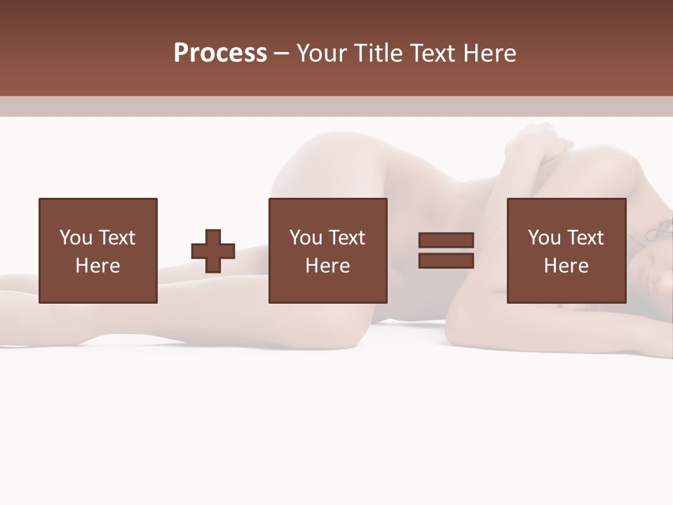 Caucasian Sensuality Pretty PowerPoint Template