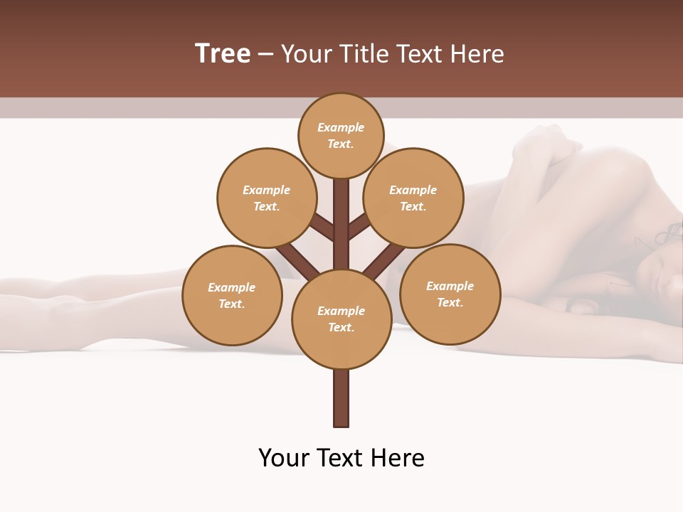 Caucasian Sensuality Pretty PowerPoint Template