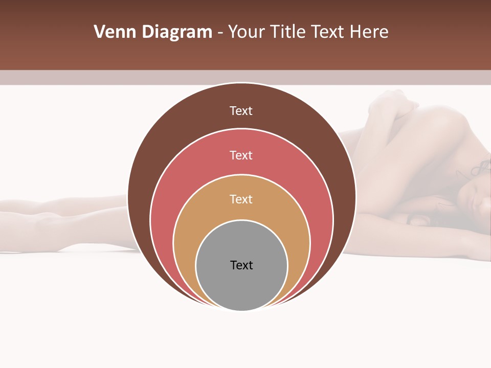 Caucasian Sensuality Pretty PowerPoint Template